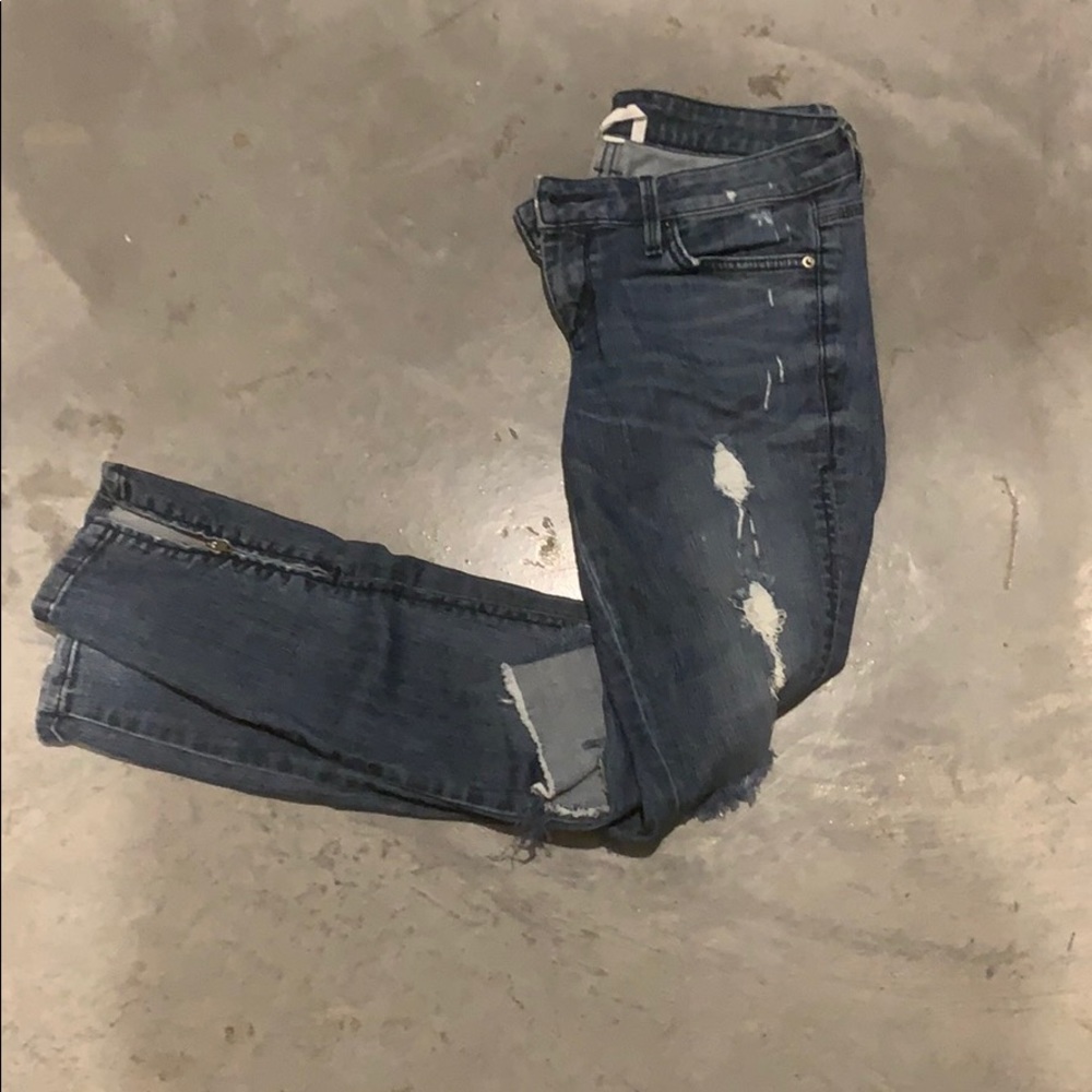 Distressed jeans